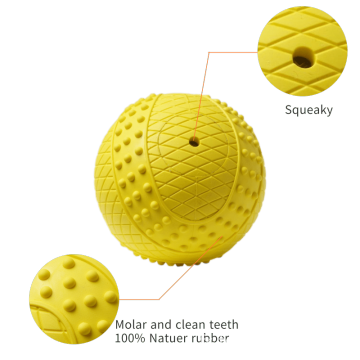 Ball Toys Innovations Balle de tennis en caoutchouc pour chien